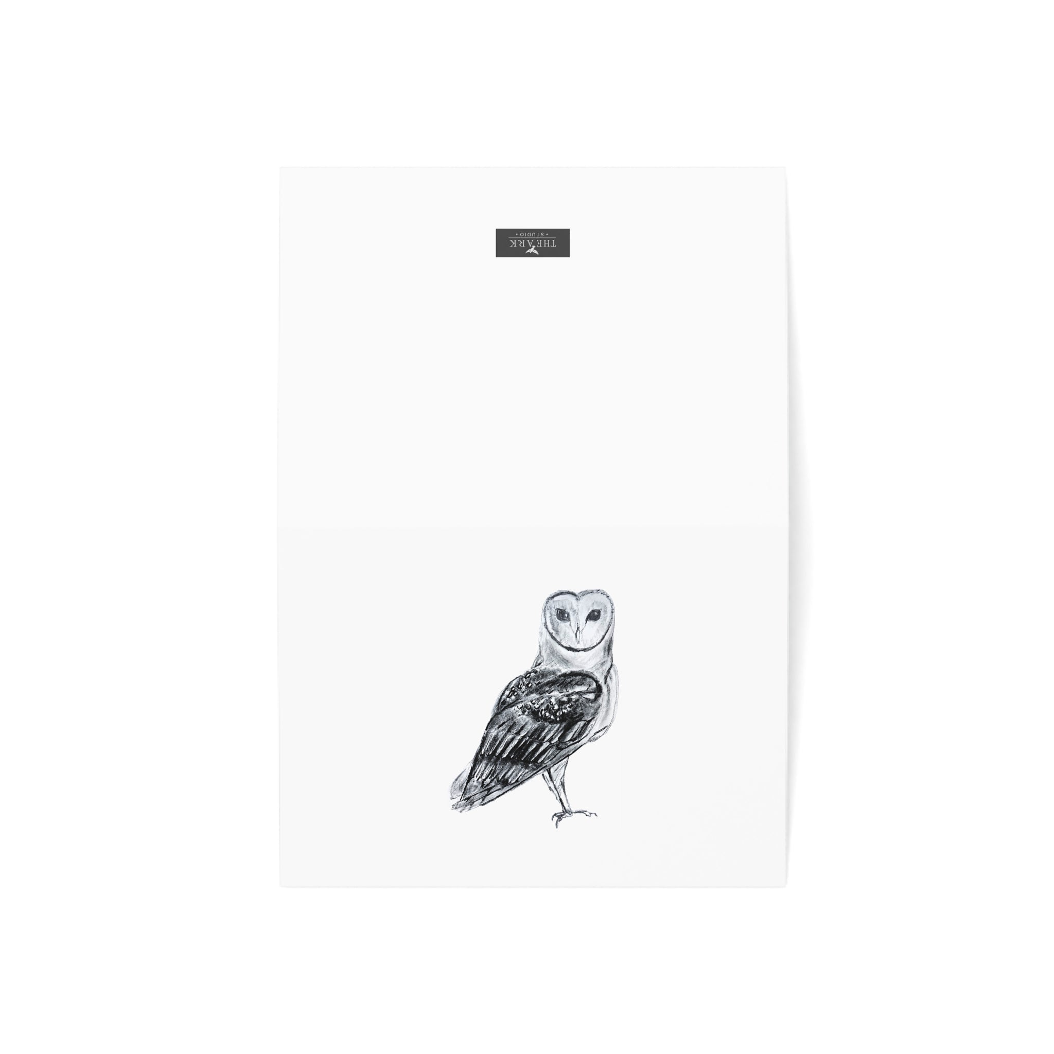 Barn Owl Greeting Cards — Pack of 1/10/30/50 Blank Note Cards for Nature Lovers